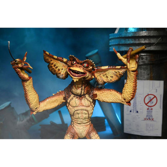 Vue arrière de la figurine Gremlins 2 Ultimate Demolition montrant les détails du dos