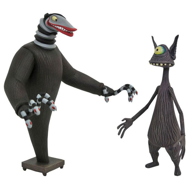 Figurine articulée Creature under the Stairs de Nightmare Before Christmas, hauteur 18 cm, vue de face avec détails précis