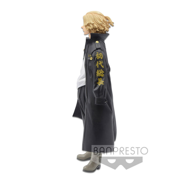 Détail du visage expressif de la figurine Sano Manjiro Tokyo Revengers