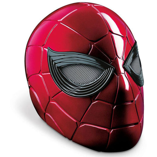 Vue arrière du casque Iron Spider Marvel Legends avec détails texturés
