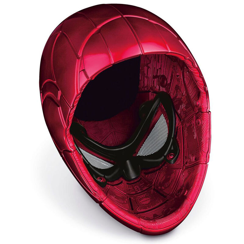 Casque Iron Spider en mode son et lumière, démonstration des fonctionnalités