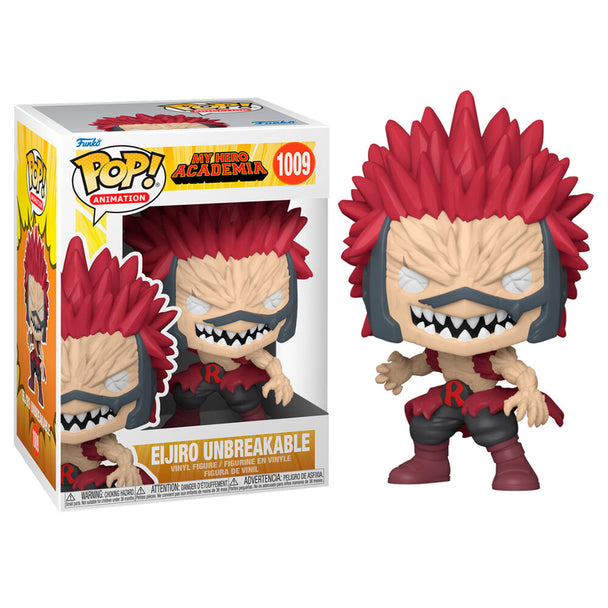 Figurine Funko POP Eijiro Unbreakable de My Hero Academia en vinyle, vue de face avec détails précis