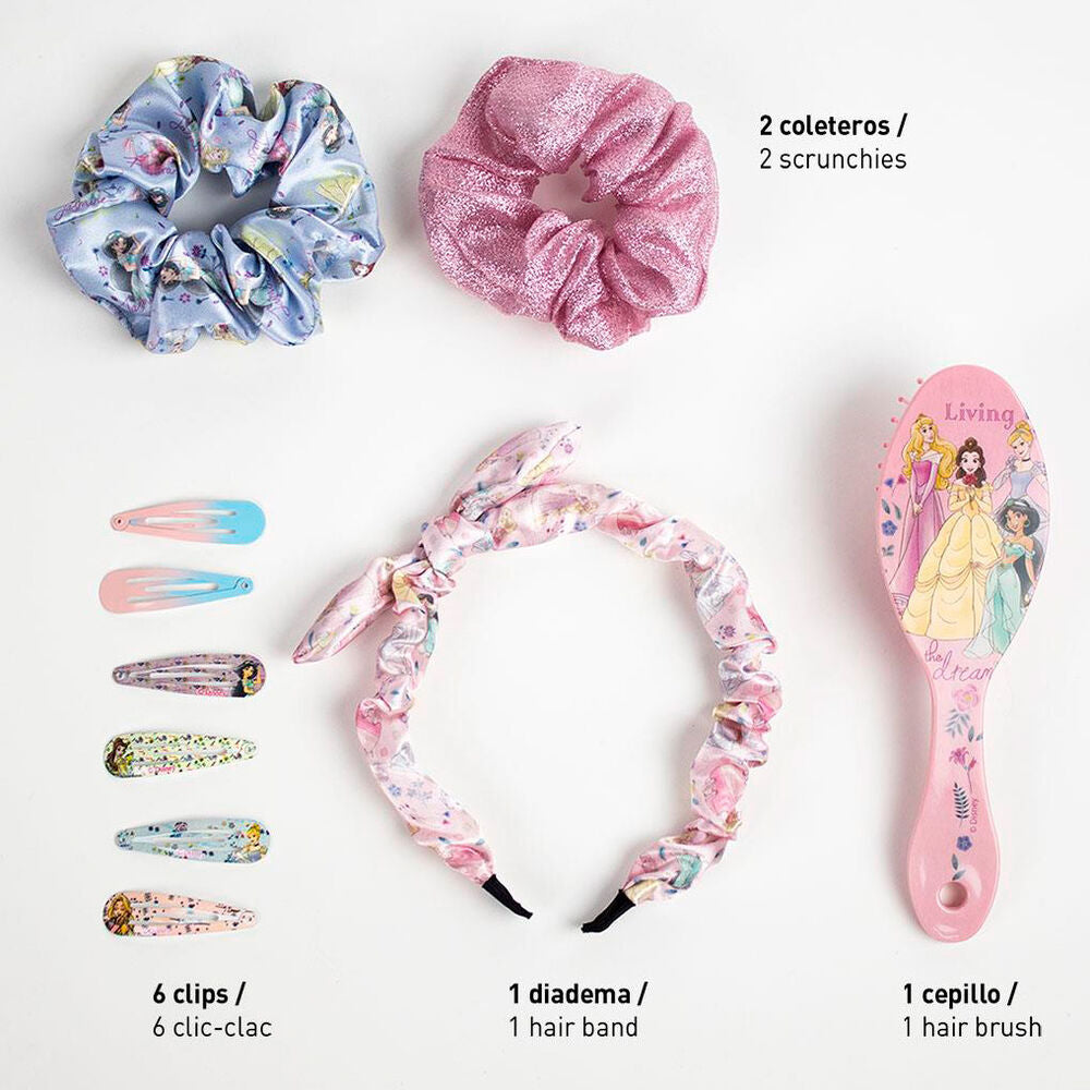 Vue latérale du vanity case Disney Princess montrant sa taille compacte et design