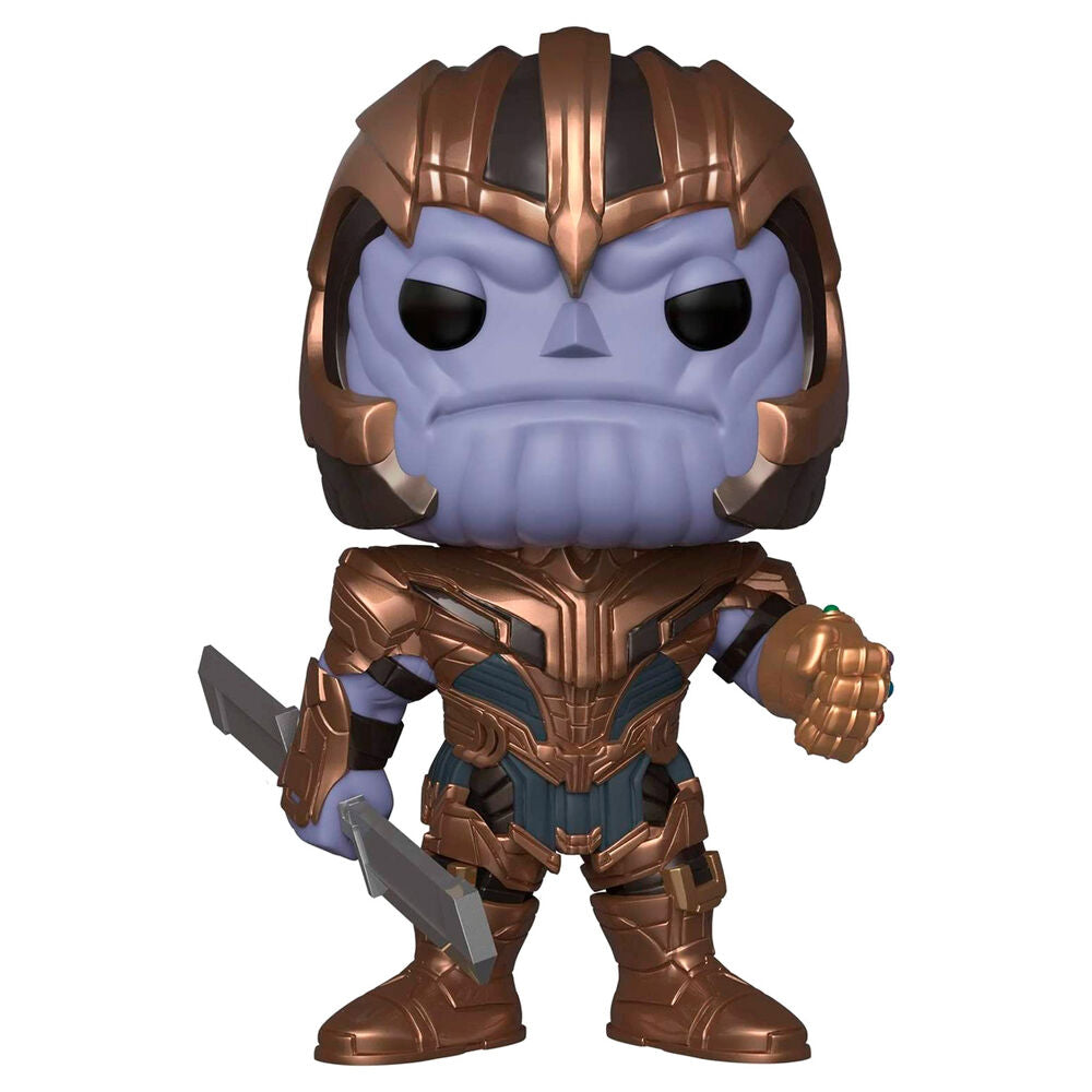Boîte d’emballage originale Funko POP Marvel Avengers Endgame avec figurine Thanos visible