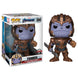 Figurine Funko POP Thanos Avengers Endgame 25cm vue de face dans sa boîte vitrine transparente