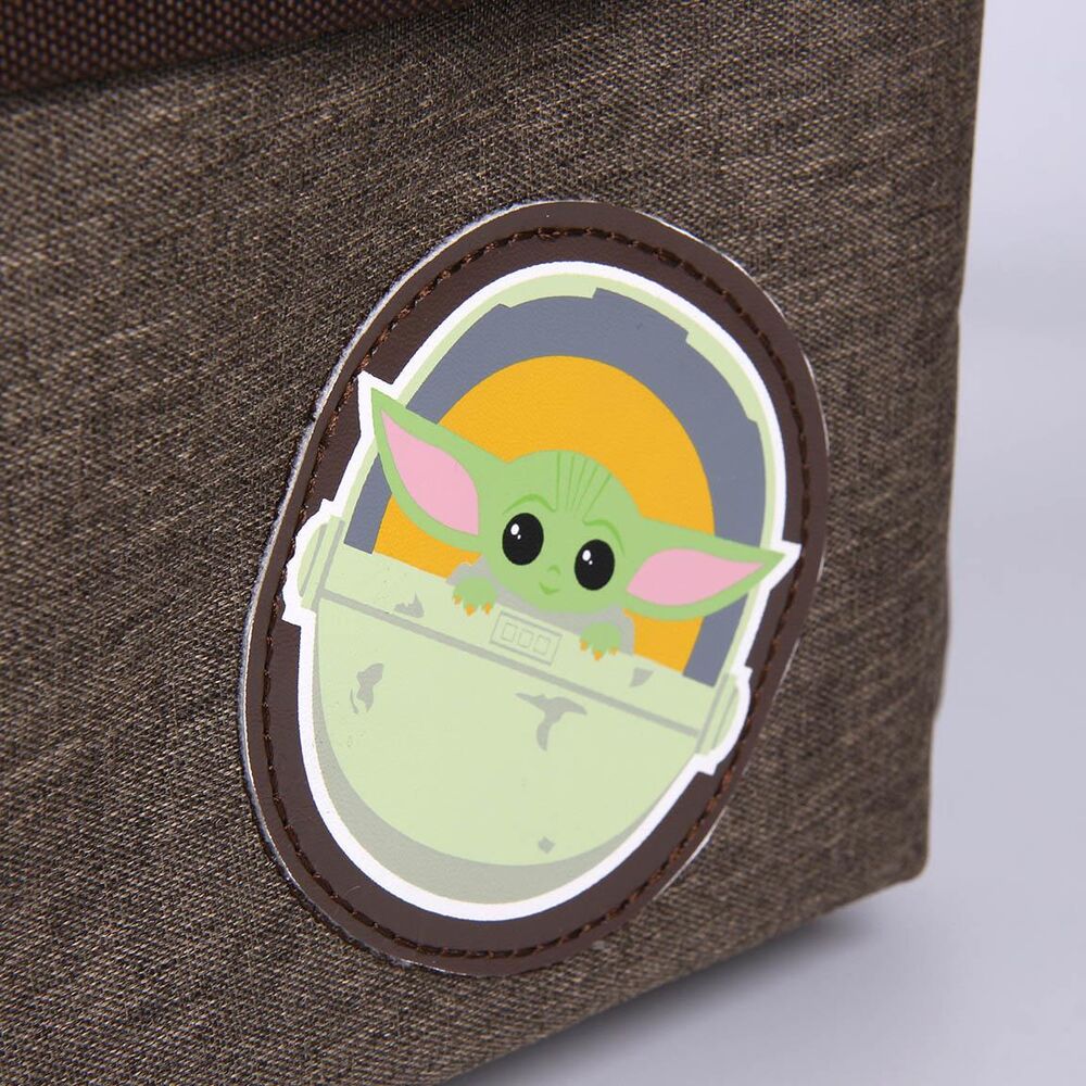 Compartiment principal spacieux du sac à dos Star Wars Mandalorian Yoda ouvert