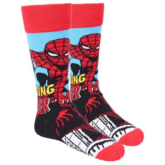 Détail du design Iron Man sur une chaussette Marvel CERDÁ, confort et style assurés