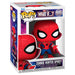 Vue latérale de la figurine Funko POP Zombie Spiderman Marvel What If montrant les détails du costume