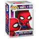 Vue latérale de la figurine Funko POP Zombie Spiderman Marvel What If montrant les détails du costume