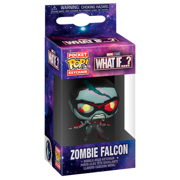 Détail de la figurine Zombie Falcon en style Pocket POP avec couleurs vives et finition soignée