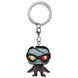 Porte-clés Marvel What If Zombie Falcon accroché à un trousseau de clés, prêt à l’usage