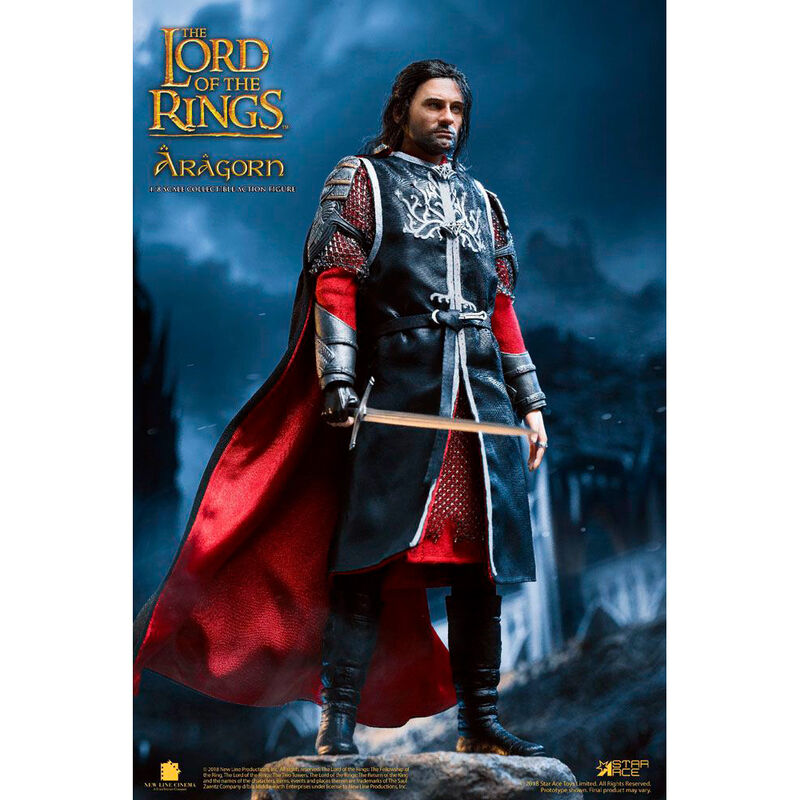 Figurine articulée Aragorn montrant différentes poses possibles