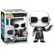 Figurine Funko POP Invisible Man en noir et blanc vue de face dans sa boîte vitrine transparente de 9 cm