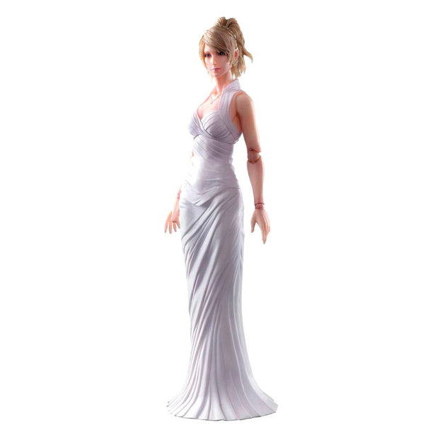 Figurine Lunafreya Nox Fleuret en position dynamique avec détails précis des vêtements