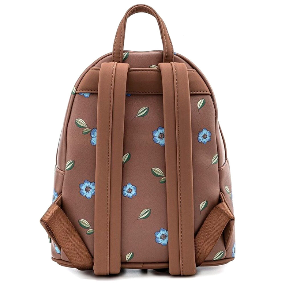 Vue latérale du sac à dos Loungefly Disney Copper Todd mettant en avant sa forme compacte et ses dimensions