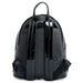 Sac à dos Loungefly Star Wars Darth Vader avec fermeture éclair ouverte révélant l'intérieur spacieux