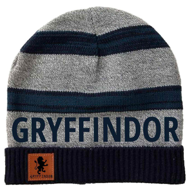 Casquette Harry Potter officielle Warner Bros de couleur noire en acrylique, taille 54-56cm, vue de face avec logo distinctif.