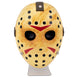 Lampe en forme de masque de Jason de Vendredi 13 vue de face, éclairée en blanc