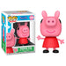 Figurine Funko POP Peppa Pig de 9 cm vue de face avec boîte vitrine transparente