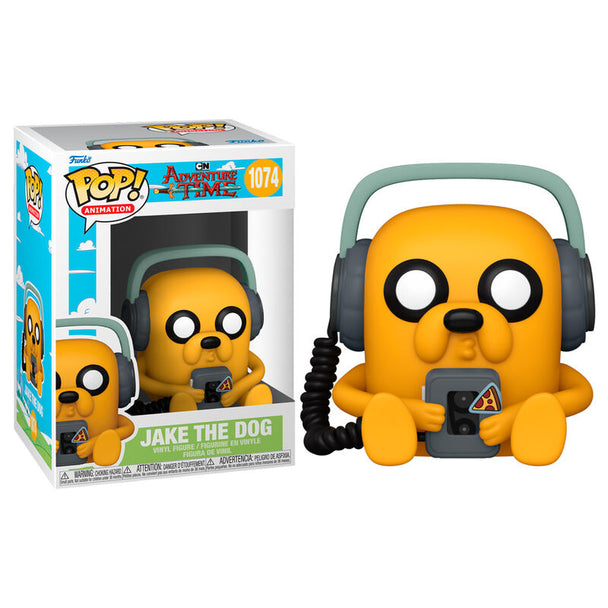 Figurine Funko POP Adventure Time Jake avec Player en vinyle de 9 cm dans sa boîte vitrine