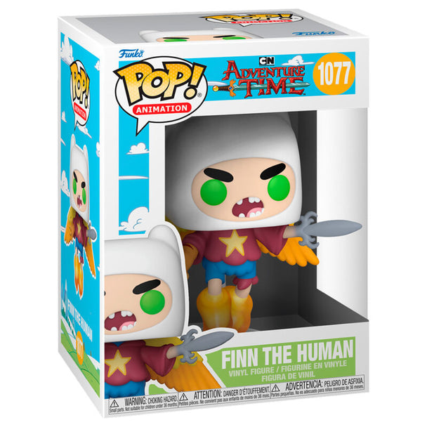 Zoom sur la figurine Funko POP Ultimate Wizard Finn montrant les détails de son costume de magicien
