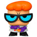 Packaging fenêtre de la figurine Funko POP Dexter's Lab avec logo et design coloré.