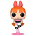 Boîte cadeau Funko POP avec la figurine Blossom des Powerpuff Girls visible à travers la fenêtre