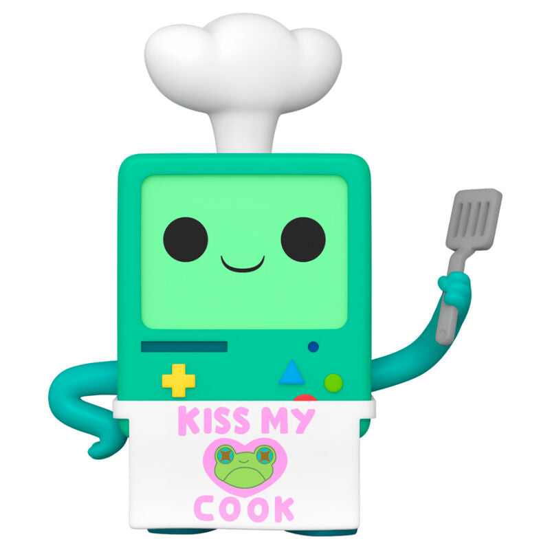 Vue latérale de la figurine Funko POP BMO présentant ses détails colorés et son design fidèle au personnage