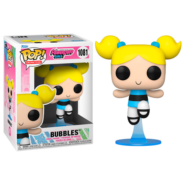 Figurine Funko POP Bubbles des Powerpuff Girls en vinyle de 9 cm dans sa boîte vitrine