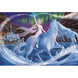 Boîte du puzzle CLEMENTONI Disney Frozen 2 avec illustrations colorées et dimensions du puzzle indiquées