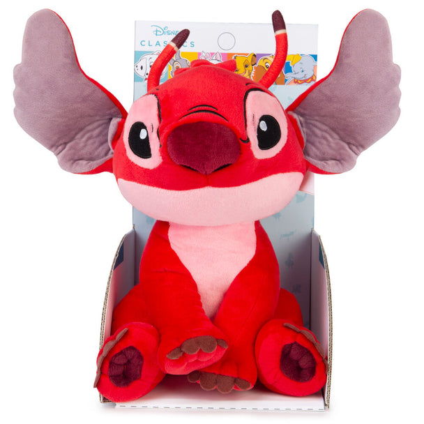Peluche Stitch Leroy Disney de 30cm, douce et câline, idéale pour les fans et les collectionneurs.