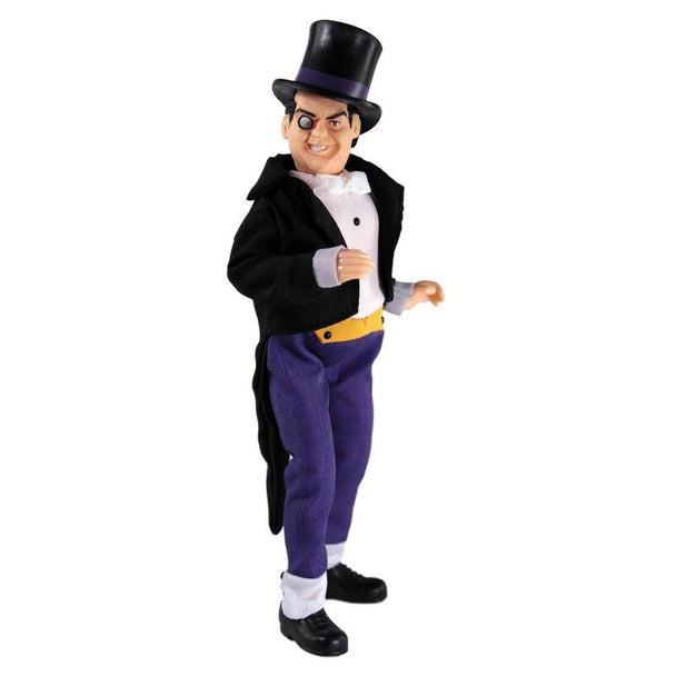 Figurine articulée du Pingouin DC Comics de 20cm par MEGO CORPORATION vue de face avec détails précis