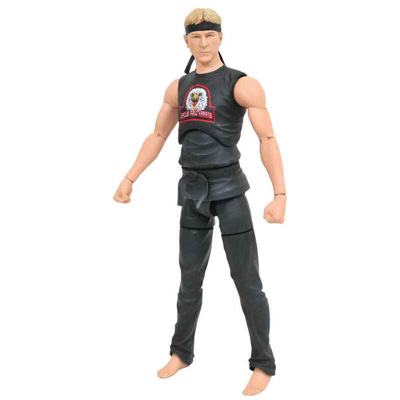 Figurine articulée Johnny Lawrence de 18cm en PVC, vue de face avec détails réalistes