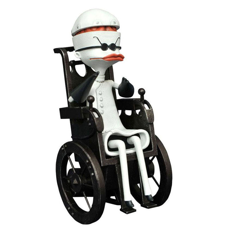 Figurine Dr Finkelstein de 13cm en PVC issue du film The Nightmare Before Christmas par DIAMOND SELECT, vue de face.