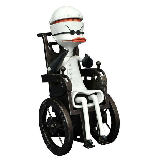 Figurine Dr Finkelstein de 13cm en PVC issue du film The Nightmare Before Christmas par DIAMOND SELECT, vue de face.
