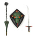 Présentation latérale de la figurine Grimsword Dungeons & Dragons NECA articulée