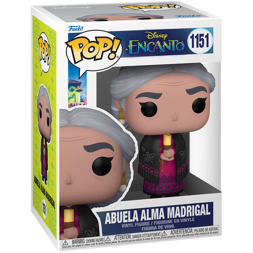 Packaging original de la figurine Funko POP Grandma Alma Madrigal Disney Encanto, boîte cadeau avec fenêtre
