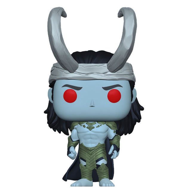 Figurine Funko POP Frost Giant Loki Marvel What If, vue avant dans sa boîte vitrine de 9 cm