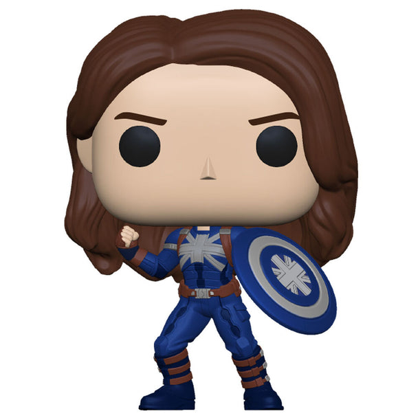 Figurine Funko POP Marvel What If Captain Carter Stealth en vinyle de 9 cm dans sa boîte vitrine transparente