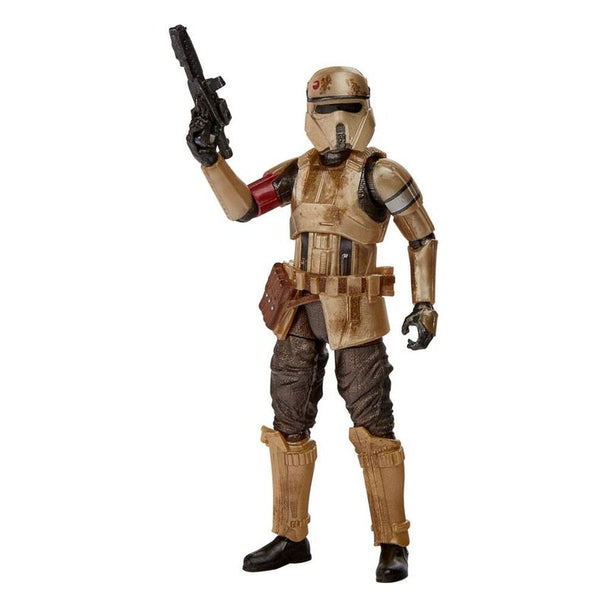 Figurine Star Wars Shoretrooper Carbonized de 10 cm vue de face avec détails articulés