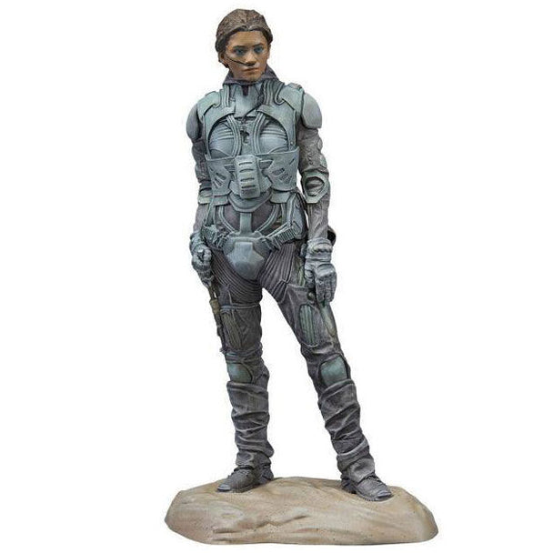 Statue Dune Chani 23cm vue de face avec détails précis du visage et costume