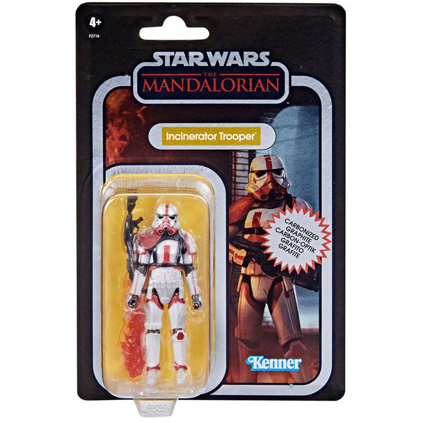 Détail de la tête articulée de la figurine Incinerator Trooper Star Wars Carbonized HASBRO