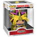 Zoom sur les détails de la figurine Funko POP Atem Pharaoh Yugi avec ses couleurs vives et son design fidèle au personnage