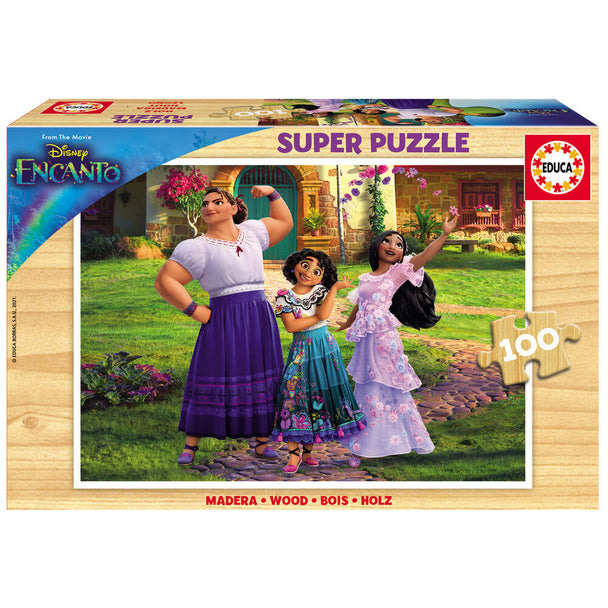 Puzzle Disney Encanto 100 pièces d'EDUCA BORRAS, image colorée et détaillée de 36x26 cm