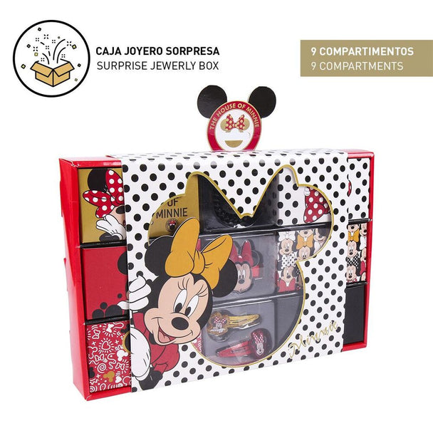 Détail des produits inclus dans le coffret beauté surprise Disney Minnie pour enfants