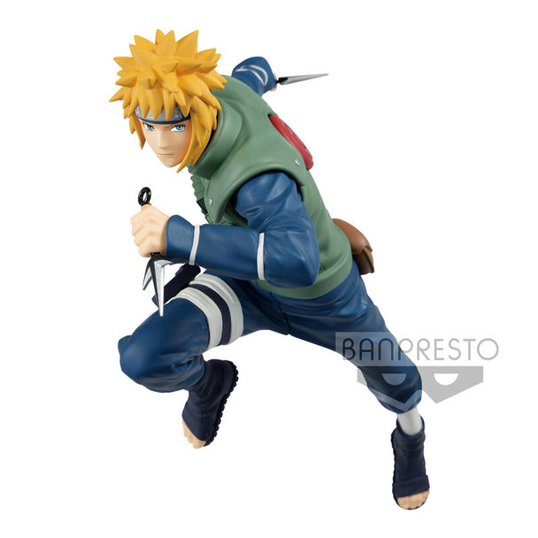Figurine Namikaze Minato Naruto Shippuden Vibration Stars vue de face avec détails précis