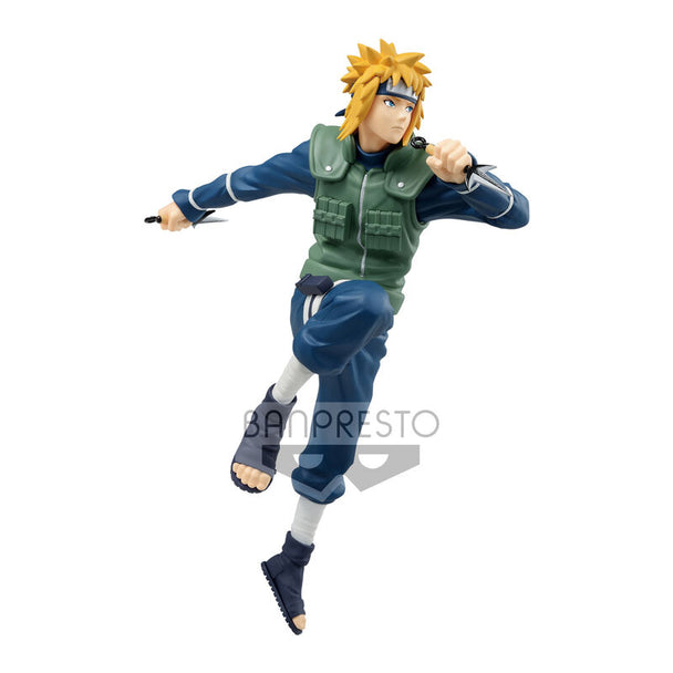 Profil gauche de la figurine Namikaze Minato 18 cm avec couleurs vives et finition soignée