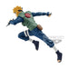 Zoom sur le visage expressif de la figurine Namikaze Minato Naruto Shippuden Vibration Stars
