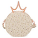 Sac Loungefly Disney Princess avec couronne métallique vue de face sur fond blanc
