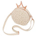 Détail de la couronne métallique brillante sur le sac Disney Princess Loungefly
